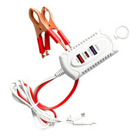 Chargeur de téléphone à charge rapide QC3.0+PD, chargeur de téléphone à clip Type-C double avec charge rapide