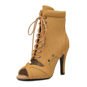 Zapatos de Baile Deportivos, Zapatos de Baile de Tacón Alto, Elegantes y Modernos, de Gamuza, para Jazz y Baile Latino - Product Image 6