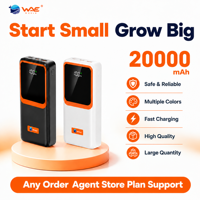 WHALE, 20000mah, batterie externe originale pour téléphone portable pour Itel, pour Tecno, pour Oraimo, pour XIAOMI, charge super rapide, bonne qualité