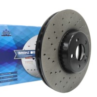 Discos de freno de cerámica de alto rendimiento de 330mm para Toyota Hilux Vigo Corolla Hiace Hyundai Starex BMW E60 almohadillas de rotores de 2 piezas