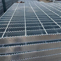 Rejilla de Acero Plana para Piso, Material de Construcción Metálico para Exteriores, Anticorrosión, Q235 ASTM A36, Tamaño Personalizado, para Puentes