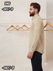 <b>Men's</b> LAFAR 30x30 Plain <b>Party</b> Wear <b>Shirts</b> in Pastel and Neutral Solid Colors Full Sleeve Button Down Formal Fashion - Product Image 2