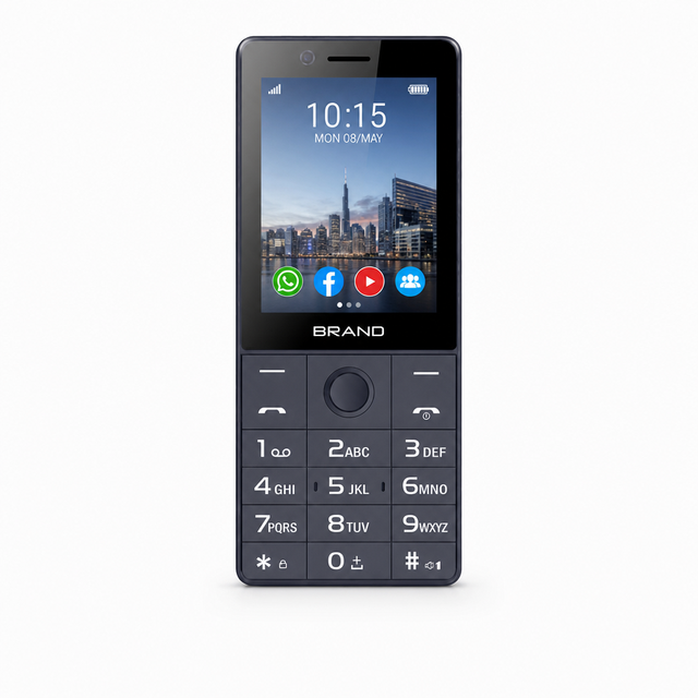 4G Android Feature Phone 2.8 Inch Touch Screen Keypad Phone with WhatsApp Facebook YouTube