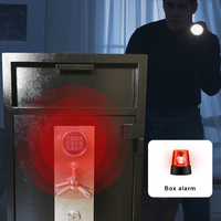Weierxin Safe Boîte de dépôt d'argent à double porte d'usine d'origine avec panneau en acier inoxydable Coffre-fort à serrure à combinaison numérique