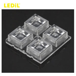 Ledils C14724_HB-2X2-WWW Lentilles et assemblages LED carrés en PMMA 50x50mm(D)10mm(H) pour éclairage LED - Product Image 1