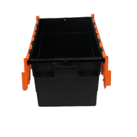 Boîte logistique en PP avec couvercle attaché QuSheng, caisses de déménagement solides, couleur et logo personnalisés, boîtes de déménagement en plastique pour entreprise de déménagement