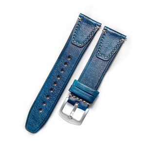 Cinturino in vera pelle dipinto a mano, effetto <span class=keywords><strong>invecchiato</strong></span> e retrò, morbido e a sgancio rapido, bracciale in pelle bovina per uomo e donna, compatibile - Product Image 3