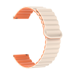 Correa de Reloj Magnética de Silicona Universal de Dos Tonos para <span class=keywords><strong>Huawei</strong></span> <span class=keywords><strong>GT3</strong></span>/GT4 y Samsung Watch6, Compatible con Correas de Reloj Inteligente de 20/22 mm - Product Image 1