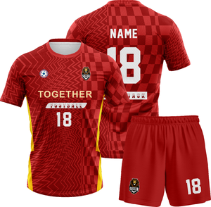 OEM hızlı kuru futbol formaları özel Logo baskı fabrika doğrudan özel süblimasyon adı baskı eğitim için tayland kullanımı - Product Image 2