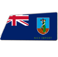 Tapis de sol d'entrée intérieur/extérieur à motif drapeau Kosrae, tapis de bienvenue à profil bas pour entrée et patio