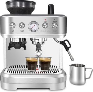 Cafetera Eléctrica Portátil, Máquina de Espresso de 20 Bares, Espumador de Leche, Cafetera Doble Independiente para Espresso - Product Image 1