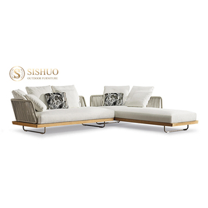 Industrial material de madera pesada hogar jardín sofá conjunto muebles teca muebles de patio para <span class=keywords><strong>terraza</strong></span> - Product Image 5