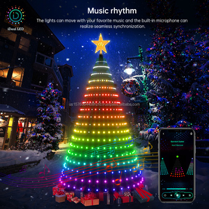 ไฟประดับ LED คริสต์มาส ควบคุมผ่านแอพ Bluetooth ตั้งโปรแกรมได้ DIY ไฟต้นคริสต์มาสอัจฉริยะ สีสันแฟนตาซี ควบคุมจุดแสงได้ - Product Image 3
