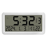Réveil de table rectangulaire mécanique pour dortoir étudiant, affichage de la semaine, utilisation au chevet de chambre d'enfant, design moderne et simple