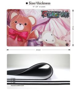 RGB加热定制OEM游戏鼠标垫-卡牌游戏垫防滑橡胶现货 - Product Image 5
