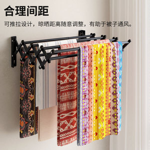 Séchoir à linge mural pliable type X, multi-niveaux, grande capacité, pour balcon - Product Image 4