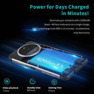 Smartphone robuste à vision nocturne 5G 9600mAh 64MP caméra principale Android 12 NFC Mobile 8 + 256GB 6.8 pouces 2.4K affichage - Product Image 3