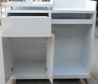 Comptoir de caisse en bois durable pour magasin, bureau, entreprise, réception, bar ou consultation