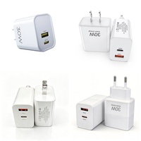 Nouvel Arrivage Chargeur Rapide USB-C 30W Double Port Prise EU/US pour iPhone 17 16 15 Pro Max Samsung Galaxy S26 S25 Ultra