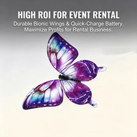 Kedatangan Baru Drone Kupu-kupu Robotik dengan Remote Control dan Lampu LED yang Dapat Diisi Ulang untuk Dekorasi Pertunjukan Pintu Masuk Besar Pernikahan.
