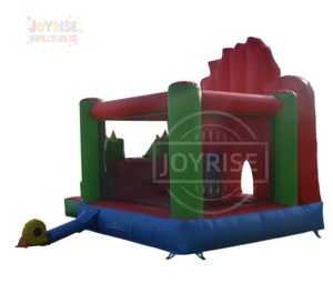 Château gonflable commercial en promotion pour enfants, maison de rebond avec toboggan sur <span class=keywords><strong>le</strong></span> thème des animaux de la savane - Product Image 3
