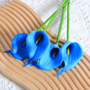 Simulation Touch Realistic PU <strong>Call</strong> Lily Artificial Flower Wedding Home Holiday Party Decoration Artificial <strong>Call</strong> Lily Yellow - Product Image 5