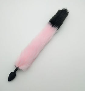 Foxtail-tapones anales <span class=keywords><strong>de</strong></span> silicona, color rosa, con <span class=keywords><strong>cola</strong></span> negra, 3 tamaños - Product Image 6