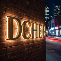 Lettres en relief LED personnalisées avec source de lumière 3D, signalétique lumineuse pour logo d'entreprise en extérieur, lettres rétroéclairées LED pour la publicité