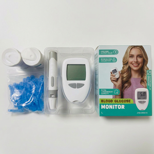 Medidor <span class=keywords><strong>de</strong></span> Glucosa en Sangre Eléctrico sin Códigos, Venta al por Mayor, Kit <span class=keywords><strong>de</strong></span> Glucómetro Rápido <span class=keywords><strong>de</strong></span> 5 Segundos con 50 Tiras Reactivas para Monitoreo <span class=keywords><strong>de</strong></span> Azúcar en Sangre - Product Image 3