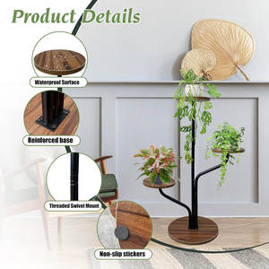 Soporte de planta de Metal dorado de lujo, soporte de maceta alta, soporte de maceta de esquina, estantes múltiples, soporte de exhibición de plantas - Product Image 4