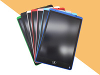 Tablette d'écriture LCD colorée de 12 pouces pour enfants Tampons de dessin électroniques effaçables Écran Doodle Board Memo Pads Style