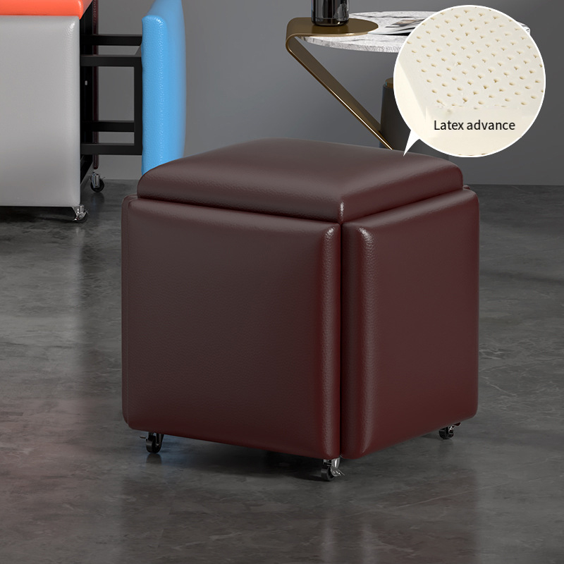 Fabric Cube Foldable Storage Ottman Footrest Step Stool Padded