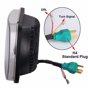 Luz de faro LED 7X6 "5x7" pulgadas camión 12 24V 55W Hi-low Beam DRL para Toyota Tacoma Wrangler <span class=keywords><strong>Chevrolet</strong></span> Jeep Cherokee XJ IP67 - Product Image 4