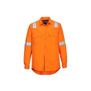 PORTWEST - FR720ORRM FR Camisa ligera antiestática Naranja-EAN 5036108405466 ESD ROPA DE TRABAJO ANTIESTÁTICA - Product Image 1