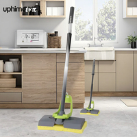 Masthome vente en gros de vadrouille en plastique de base facile à plier propre éponge magique main libre vadrouille de lavage