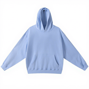 Men's White Hooded Sweatshirt Solid Color Knitted Casual Oversized Fit Autumn Wear Regular Sleeve Style - Product Image 2