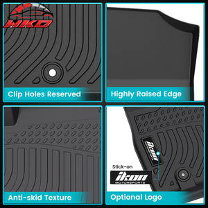 Alfombrillas moldeadas en 3D para todo tipo de clima, impermeables, de TPE, compatibles con Hyundai Santa Fe Hybrid 2021-2023 - Product Image 3