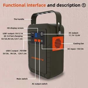 Sistem penyimpanan energi portabel 80W, <span class=keywords><strong>Generator</strong></span> Mini bertenaga surya 100Wh untuk distributor grosir - Product Image 3