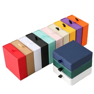 Wholesale Paper Drawer Jewelry <b>Boxes</b> for Bracelet Necklace Ring <b>Earrings</b> Packaging for Gifting - Product Image 1