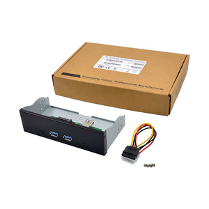 SUNWEIT ST663 accessoires informatiques 4 Ports 5.25 \ "avant USB3.1 2A2C <span class=keywords><strong>820</strong></span> USB Hub Splitter interne Combo Bracket Adapt Front - Product Image 6