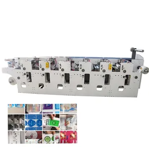 Yt máquina de impressão de flexo automática 5-320, fonte de fábrica, 5 cores, pequeno modelo, máquina digital de impressão offset