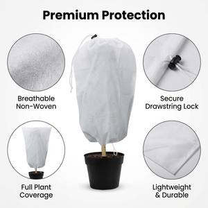 Fundas Protectoras para Plantas de Invierno, Mantas Antiheladas con Cierre de Cordón, Tela No Tejida, Cubierta para Arbustos, Bolsas de Protección para Árboles, Jardín - Product Image 2