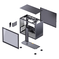 JONSBO D32 STD m-atx casing PC Desktop Kompatibilitas tinggi casing Desktop Mini untuk casing PC Gaming mendukung MATX Back-Connect/BTF MB