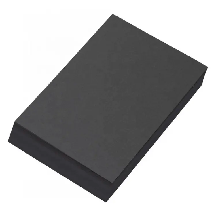 Planche en papier de couleur, saucière non revêtue de couleur noire