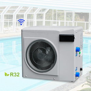 Bomba de Calor de Fuente de Aire para Calentar <span class=keywords><strong>Agua</strong></span>, <span class=keywords><strong>con</strong></span> Inversor de CC y Refrigerante R32, para Piscina, Calefacción o Refrigeración, Venta de Fábrica - Product Image 3