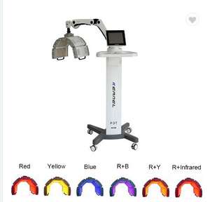 Mesin LED sinar wajah LED 7 warna PDT, mesin fototerapi peremajaan kulit wajah Buka kunci rahasia bercahaya perawatan kulit kepala - Product Image 4