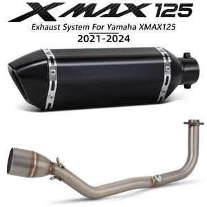 Système d'échappement XMAX125 pour Yamaha <span class=keywords><strong>XMAX</strong></span> <span class=keywords><strong>125</strong></span> 125cc 2021-2024, kit de tuyaux d'échappement pour moto, collecteurs de <span class=keywords><strong>scooter</strong></span>, tube de 370 mm, silencieux - Product Image 6
