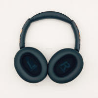 Auriculares plegables por encima de la oreja con cable inalámbrico BT de 2,4G compatibles con micrófono desmontable de llamada ANC ENC híbrido para computadora de escritorio de TV