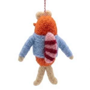 Handmade Eco-Friendly Traditional Wool Knitted Cartoon Insect Doll Wall Hanging <b>Christmas</b> Decoration Small Indoor <b>Ornament</b> - Product Image 4