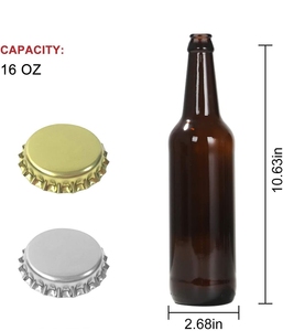 Botellas de Cerveza de 12oz, Botellas de Vidrio de Cuello Largo con Acabado Corona para Elaboración Casera de Cerveza y <span class=keywords><strong>Mead</strong></span> - Product Image 6